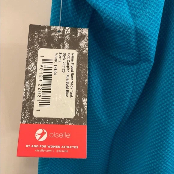 Oiselle Flyout Racerback Tank - NWT - Size 2 - Blue - Picture 7 of 10